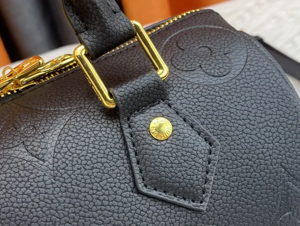 LV Speedy Bandoulière 20 Monogram 黑色EPI皮革 波斯頓 旅行包包-M58953：圖片 9
