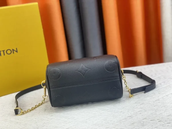 LV Speedy Bandoulière 20 Monogram 黑色EPI皮革 波斯頓 旅行包包-M58953：圖片 6