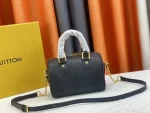 LV Speedy Bandoulière 20 Monogram 黑色EPI皮革 波斯頓 旅行包包-M58953：圖片 4