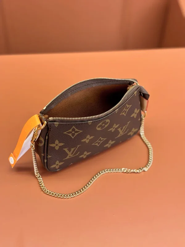 LV Mini Pochette Accessoires Monogram 三合一麻將包-M58009：圖片 7