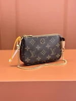 LV Mini Pochette Accessoires Monogram 三合一麻將包-M58009：圖片 5