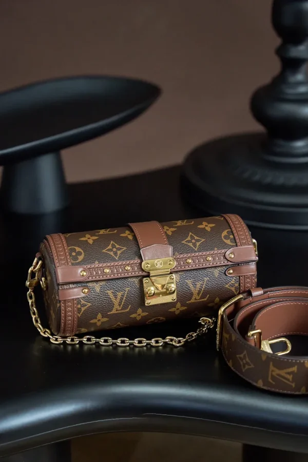 LV Papillon Trunk Monogram 圓筒包-M57835：圖片 2
