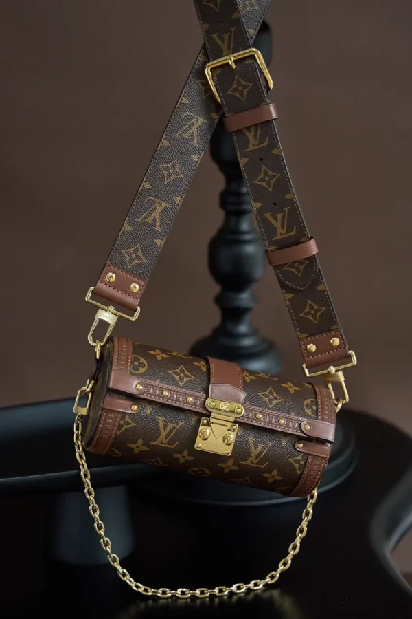 LV Papillon Trunk Monogram 圓筒包-M57835：圖片 7