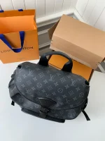 LV Montsouris 男士印花黑色背包-M46683：圖片 6