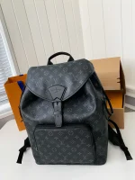 LV Montsouris 男士印花黑色背包-M46683：圖片 3