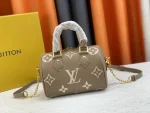 LV Speedy Bandoulière 20 Monogram 壓花EPI皮革 斜揹包-M46575：圖片 3