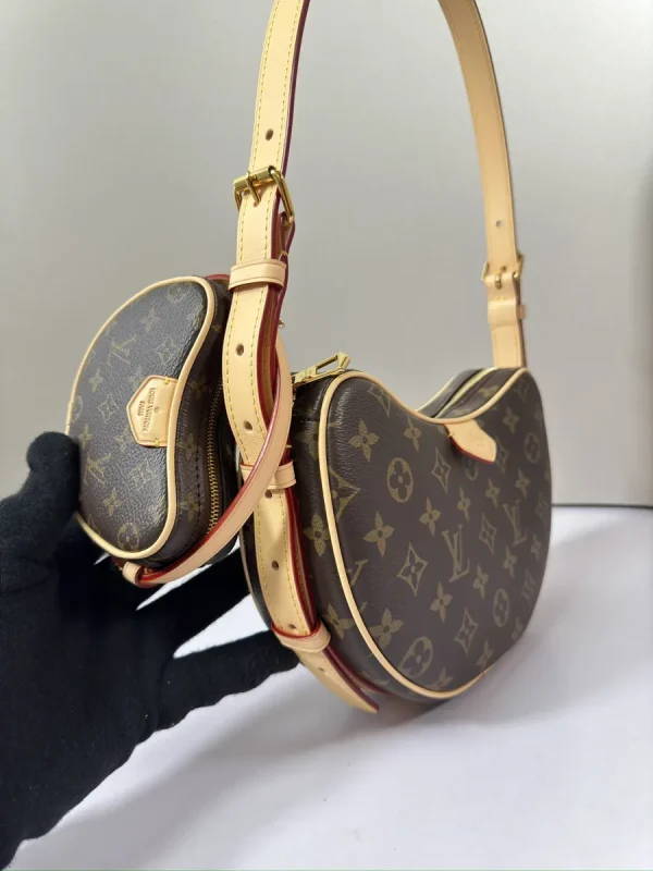 LV 新款 LV RemixCroissant MM Monogram包包-M46828：圖片 33