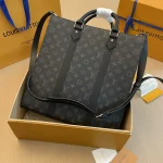 LV Sac Plat 男士印花托特包-M46452：圖片 3