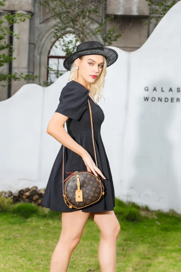 LV Boite Chapeau Souple MM Monogram 圓餅包包-M45647：圖片 3