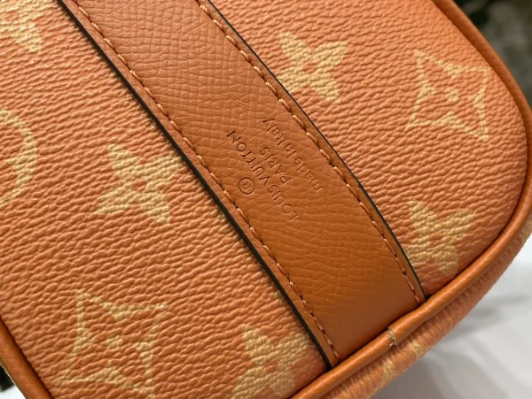 LV Keepall Bandoulière 25 男士橙色印花斜揹包-M31044：圖片 10