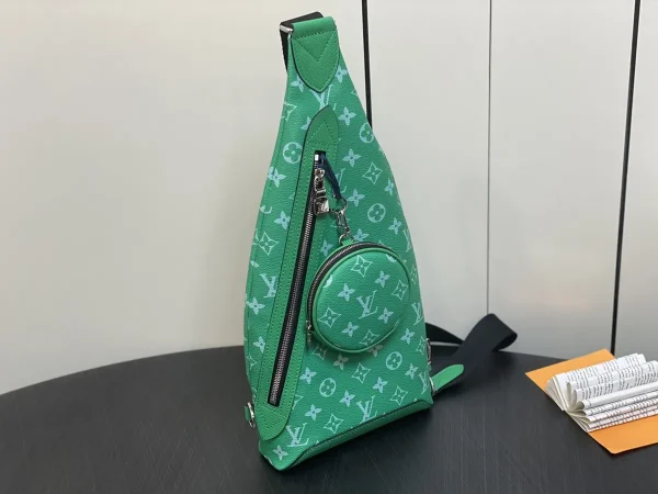 LV Duo 綠色印花斜揹包 -M31000：圖片 3