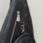 LV Duo 男士黑色印花斜揹包 斜揹 胸包-M30936：圖片 4