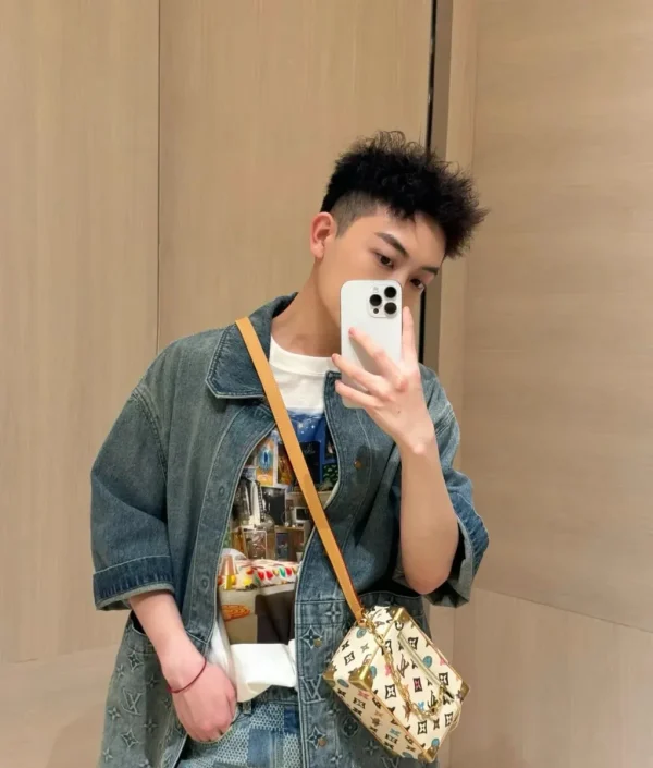 LV Mini Soft Trunk Monogram 盒子 男女通用斜揹包-M25132：圖片 8