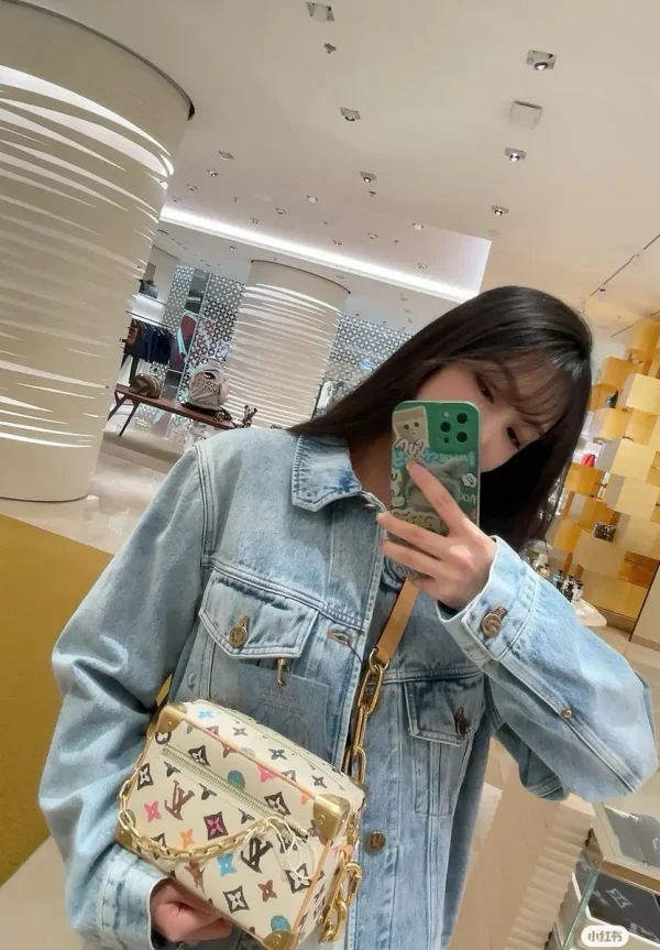 LV Mini Soft Trunk Monogram 盒子 男女通用斜揹包-M25132：圖片 13