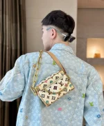 LV Mini Soft Trunk Monogram 盒子 男女通用斜揹包-M25132：圖片 7