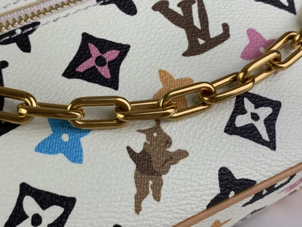 LV Mini Soft Trunk Monogram 盒子 男女通用斜揹包-M25132：圖片 31