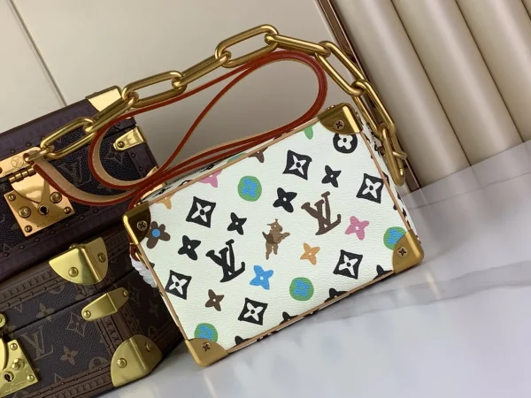 LV Mini Soft Trunk Monogram 盒子 男女通用斜揹包-M25132：圖片 29