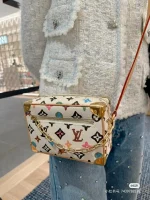 LV Mini Soft Trunk Monogram 盒子 男女通用斜揹包-M25132：圖片 20