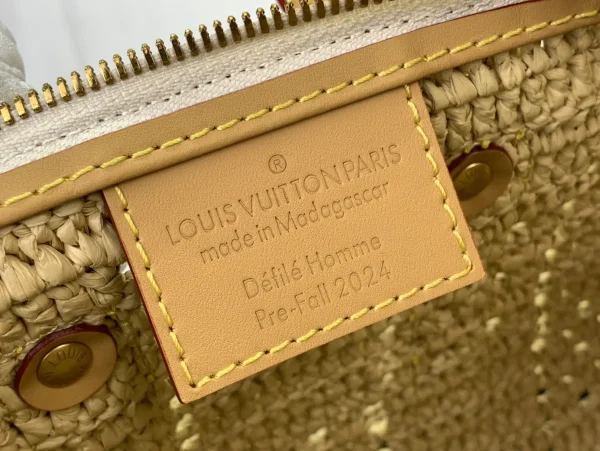 LV Keepall Bandoulière Damier Raffia 旅行包25-M25010：圖片 15