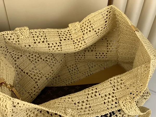 LV Summer Shopper 托特 MM Damier Raffia 托特包包-M25008：圖片 27
