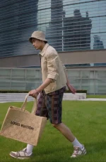 LV Summer Shopper 托特 MM Damier Raffia 托特包包-M25008：圖片 10