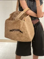 LV Summer Shopper 托特 MM Damier Raffia 托特包包-M25008：圖片 6