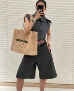 LV Summer Shopper 托特 MM Damier Raffia 托特包包-M25008：圖片 2