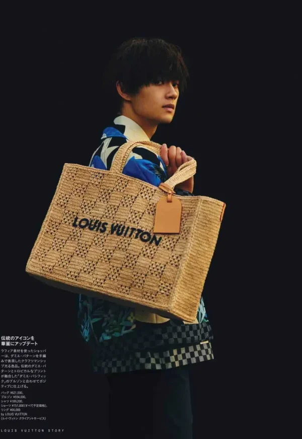 LV Summer Shopper 托特 MM Damier Raffia 托特包包-M25008：圖片 17