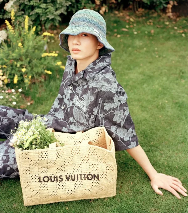 LV Summer Shopper 托特 MM Damier Raffia 托特包包-M25008：圖片 14