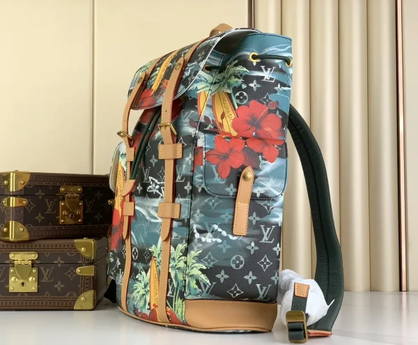 LV Christopher MM Monogram 旅行 雙肩 書包 背包-M24996：圖片 4