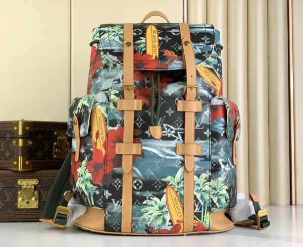 LV Christopher MM Monogram 旅行 雙肩 書包 背包-M24996：圖片 2