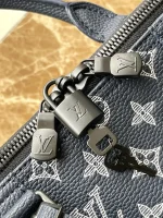 LV Keepall Bandoulière 50 Monogram Shadow 斜挎包 旅行袋-M24953：圖片 7