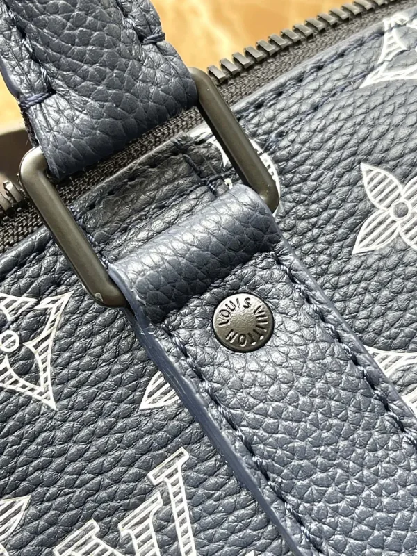LV Keepall Bandoulière 50 Monogram Shadow 斜挎包 旅行袋-M24953：圖片 8
