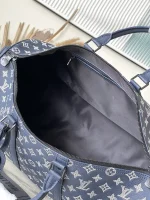 LV Keepall Bandoulière 50 Monogram Shadow 斜挎包 旅行袋-M24953：圖片 6