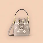 LV Nano Noé Monogram 牛皮 雙色包 水桶包包-M46291