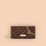LV Wallet On Chain Lily Monogram 鏈帶錢包包包-M82509
