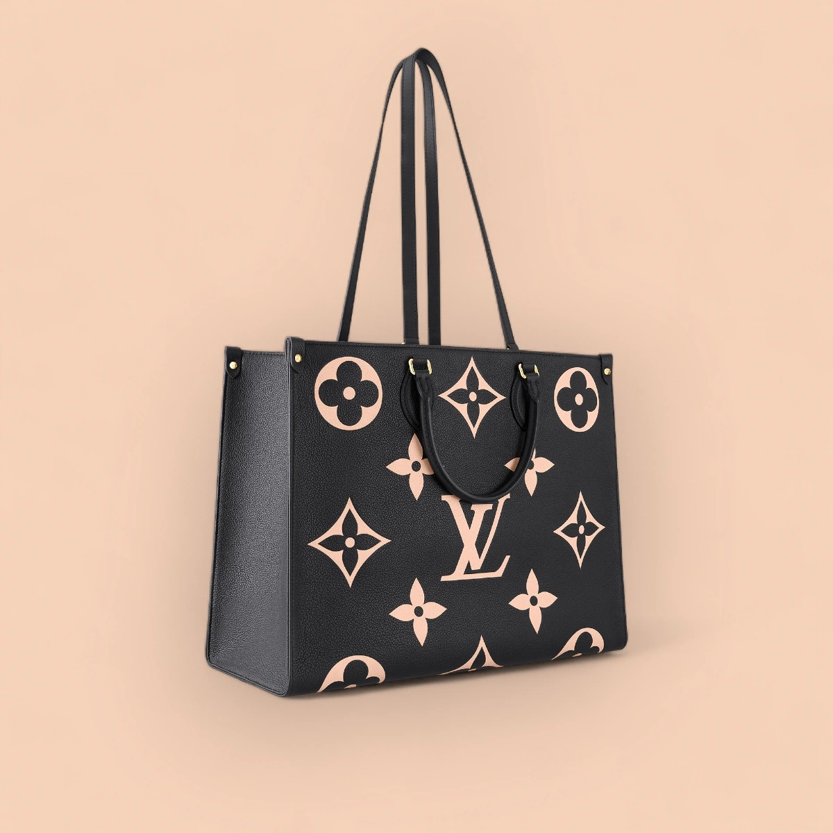 LV OnTheGo GM Monogram epi 義大利牛皮手腕托特包-M45945