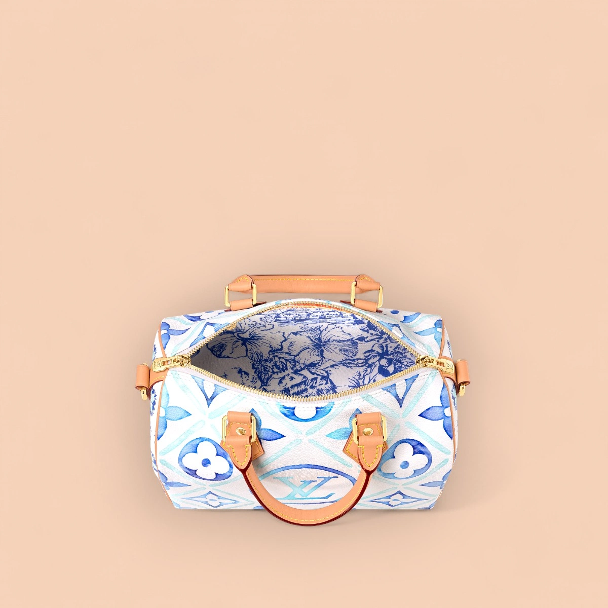 LV Speedy Bandoulière 25 藍漸變斜揹包-M11264