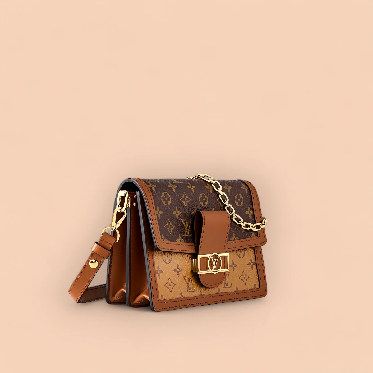 LV Dauphine MM Monogram 鏈條包包-M45958