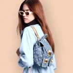 LV 新款 LV RemixVenice Monogram Denim 雙肩旅行背包 背包-M46836：圖片 2