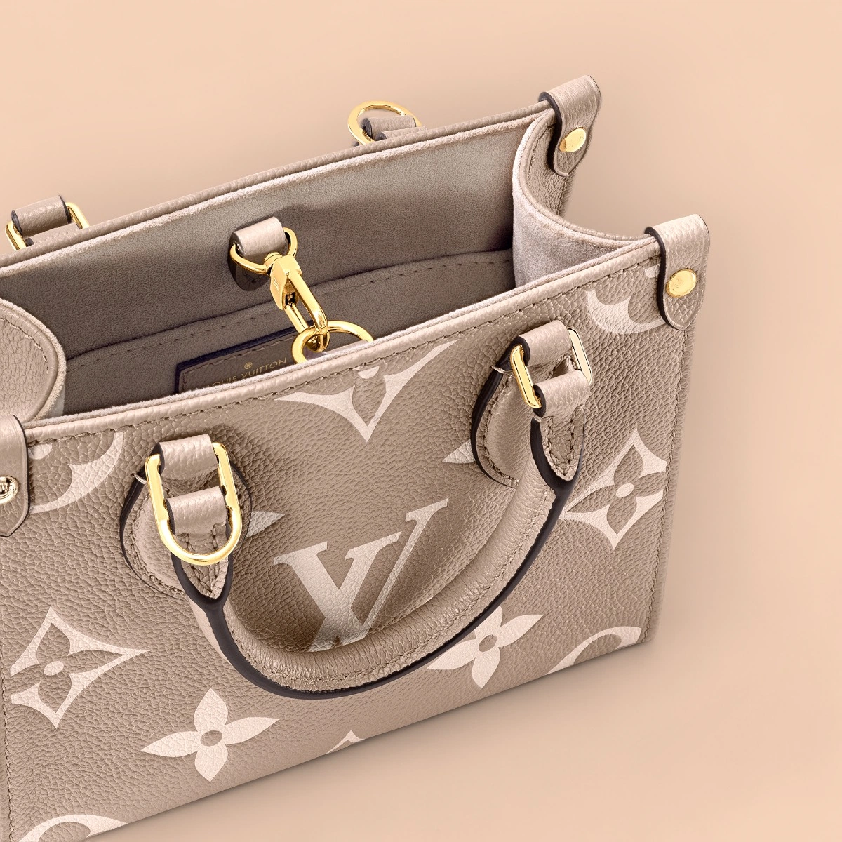 LV OnTheGo BB mini 灰色雙面托特購物袋-M47054