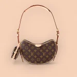 LV 新款 LV RemixCroissant MM Monogram包包-M46828
