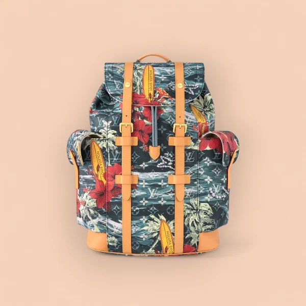 LV Christopher MM Monogram 旅行 雙肩 書包 背包-M24996