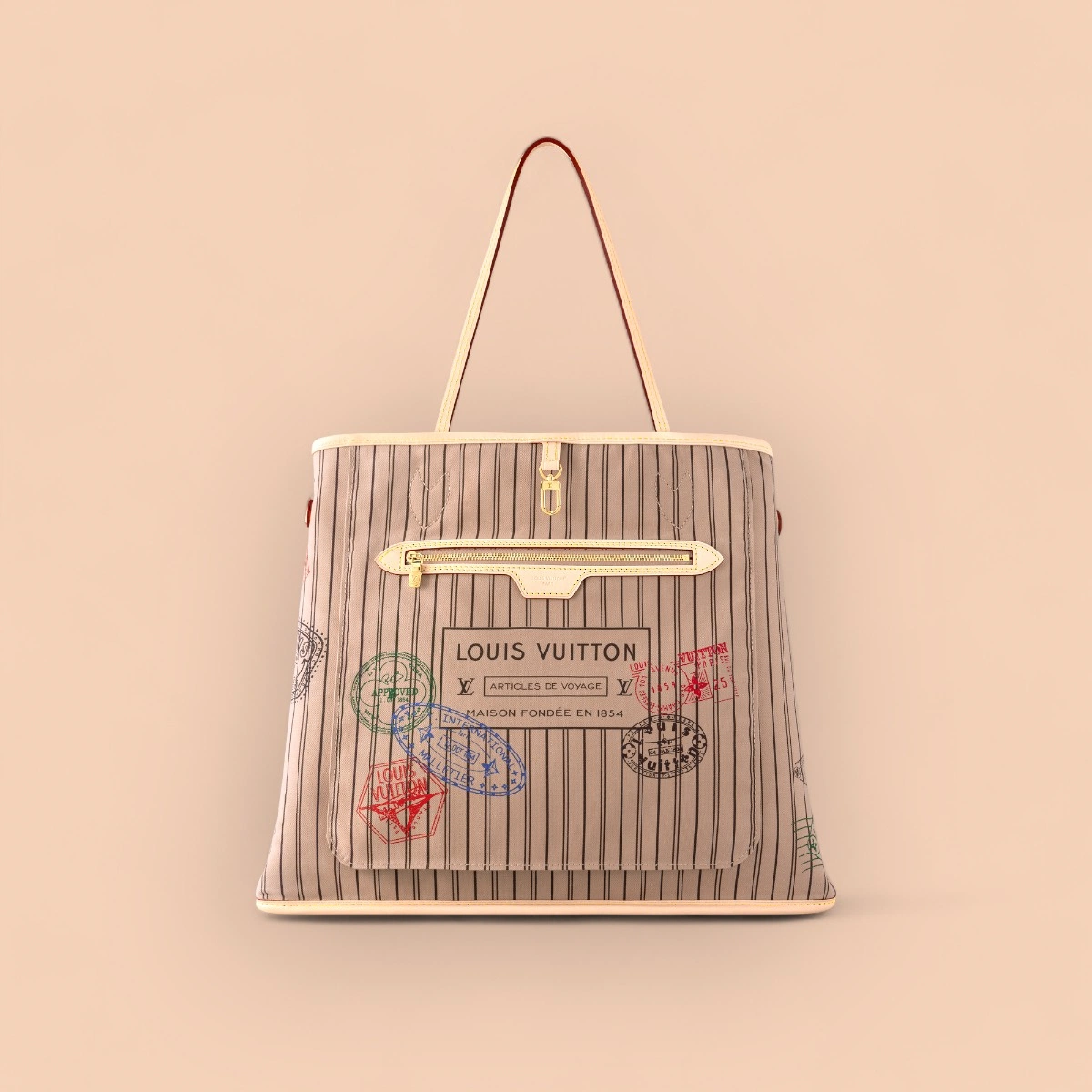 LV新款雙面設計Neverfull Bandoulière Inside Out GM Monogram包包-M11948