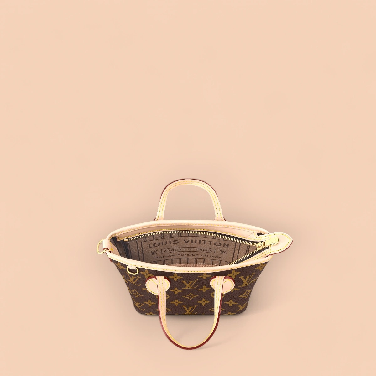 LV Neverfull Monogram 雙手柄 斜挎大肩帶 BB包 -M46705 15 LV Neverfull Monogram 雙手柄 斜挎大肩帶 BB包 -M46705
