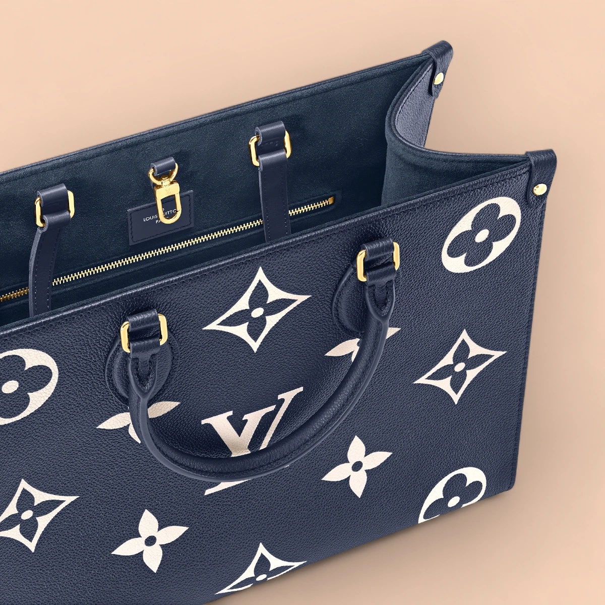 LV OnTheGo MM Monogram EPI 購物袋托特包包-M47084