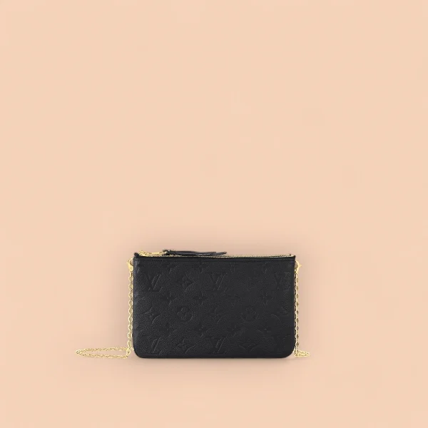 LV Double Zip Pochette Monogram EPI 鏈條包包-M68568