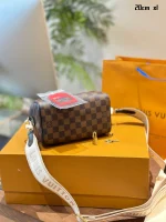 LV Speedy Bandoulière 20 棋盤 波士頓 旅行斜挎包包-N40489：圖片 4