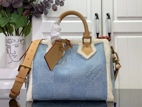 LV Speedy 40 Bandoulière 拼色 旅行包袋-N00111：圖片 2