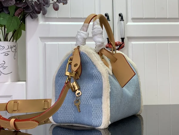 LV Speedy 40 Bandoulière 拼色 旅行包袋-N00111：圖片 4